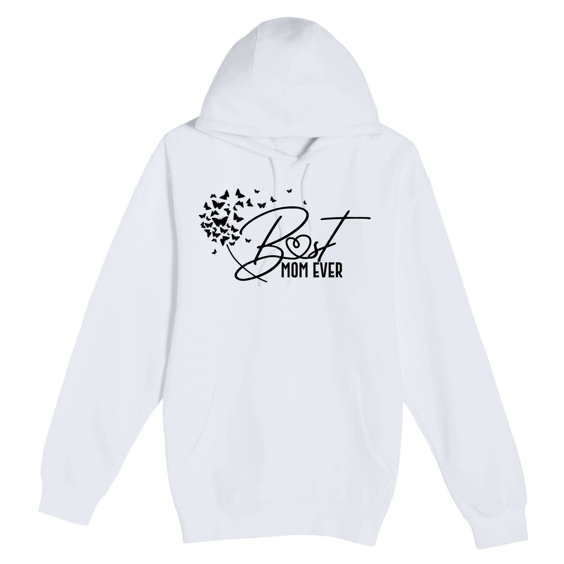 Cute Best Mom Ever Butterfly Dandelion Premium Pullover Hoodie