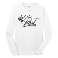 Cute Best Mom Ever Butterfly Dandelion Tall Long Sleeve T-Shirt