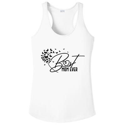 Cute Best Mom Ever Butterfly Dandelion Ladies PosiCharge Competitor Racerback Tank