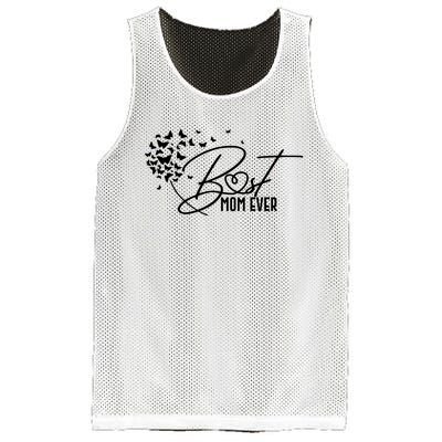 Cute Best Mom Ever Butterfly Dandelion Mesh Reversible Basketball Jersey Tank