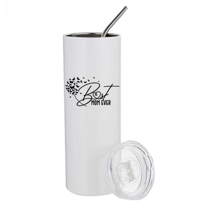 Cute Best Mom Ever Butterfly Dandelion Stainless Steel Tumbler