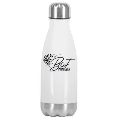 Cute Best Mom Ever Butterfly Dandelion Stainless Steel Insulated Water Bottle