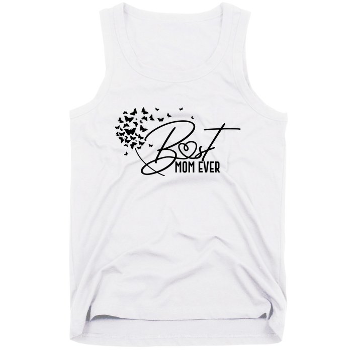 Cute Best Mom Ever Butterfly Dandelion Tank Top