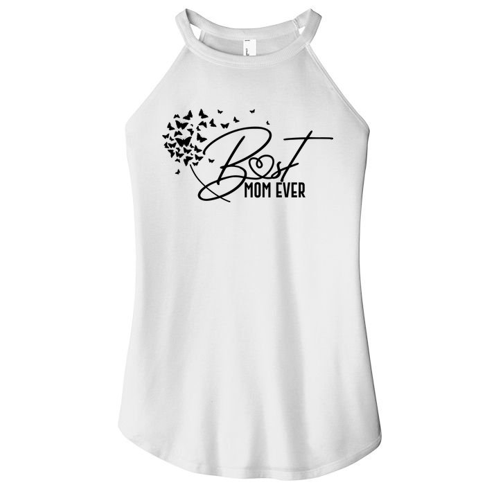 Cute Best Mom Ever Butterfly Dandelion Women's Perfect Tri Rocker Tank