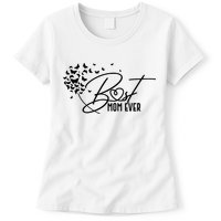 Cute Best Mom Ever Butterfly Dandelion Womens T-Shirt