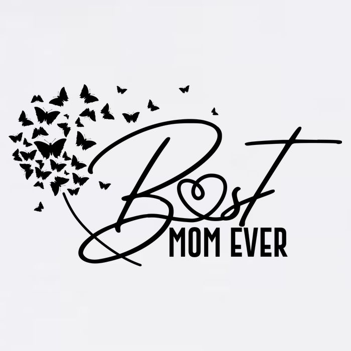 Cute Best Mom Ever Butterfly Dandelion Womens T-Shirt