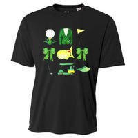 Coquette Bow Masters Golf Tournament Graphic Golfing Golfer Cooling Performance Crew T-Shirt