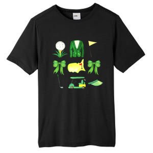 Coquette Bow Masters Golf Tournament Graphic Golfing Golfer Tall Fusion ChromaSoft Performance T-Shirt