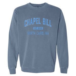 Chapel Bill North Carolina Fan Merch Garment-Dyed Sweatshirt