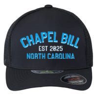 Chapel Bill North Carolina Est 2025 Fanny Vintage Style Flexfit Unipanel Trucker Cap