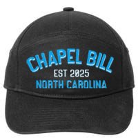 Chapel Bill North Carolina Est 2025 Fanny Vintage Style 7-Panel Snapback Hat