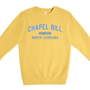 Chapel Bill North Carolina Fan Merch Premium Crewneck Sweatshirt