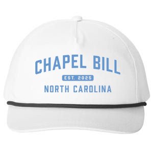 Chapel Bill North Carolina Fan Merch Snapback Five-Panel Rope Hat