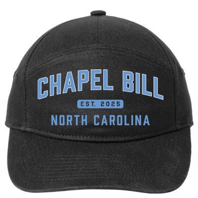 Chapel Bill North Carolina Fan Merch 7-Panel Snapback Hat