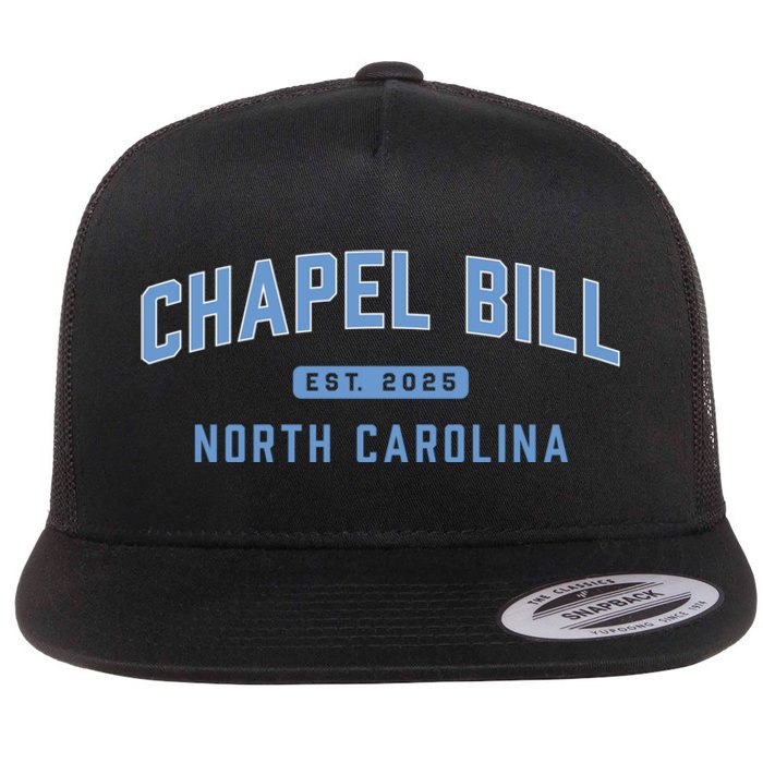 Chapel Bill North Carolina Fan Merch Flat Bill Trucker Hat