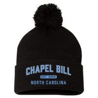 Chapel Bill North Carolina Fan Merch Pom Pom 12in Knit Beanie