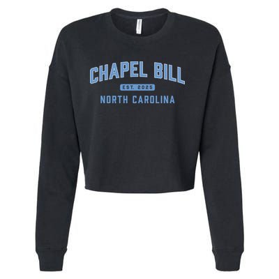 Chapel Bill North Carolina Fan Merch Cropped Pullover Crew