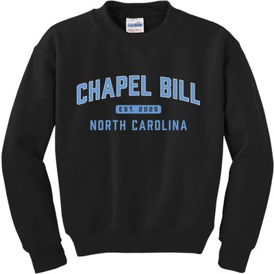 Chapel Bill North Carolina Fan Merch Kids Sweatshirt