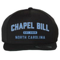 Chapel Bill North Carolina Fan Merch Wool Snapback Cap