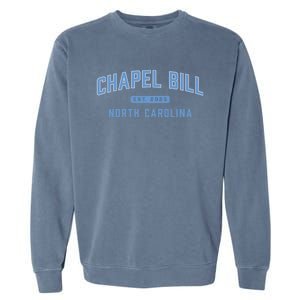 Chapel Bill North Carolina Fan Merch Garment-Dyed Sweatshirt