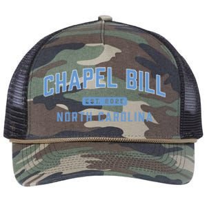 Chapel Bill North Carolina Fan Merch Retro Rope Trucker Hat Cap