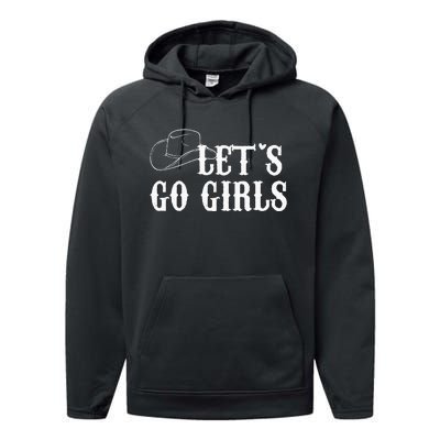 Cow Bride Nashville Bachelorette Lets Go Performance Fleece Hoodie