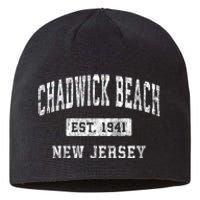 Chadwick Beach New Jersey Nj Vintage Established Sports Sustainable Beanie