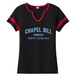 Chapel Bill North Carolina Fan Merch Ladies Halftime Notch Neck Tee