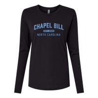 Chapel Bill North Carolina Fan Merch Womens Cotton Relaxed Long Sleeve T-Shirt