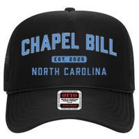 Chapel Bill North Carolina Fan Merch High Crown Mesh Back Trucker Hat