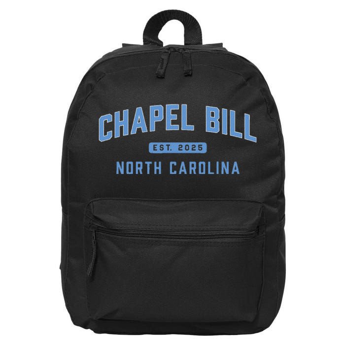 Chapel Bill North Carolina Fan Merch 16 in Basic Backpack