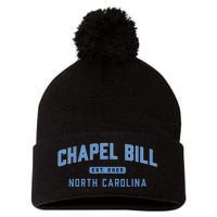 Chapel Bill North Carolina Fan Merch Pom Pom 12in Knit Beanie