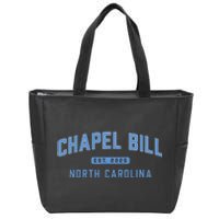 Chapel Bill North Carolina Fan Merch Zip Tote Bag