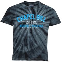 Chapel Bill North Carolina Est 2025 Fanny Vintage Style Kids Tie-Dye T-Shirt