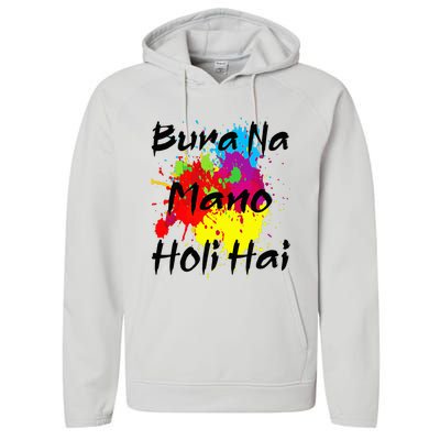 Cool Bura Na Mano Holi Hai Happy Holi Festival Performance Fleece Hoodie