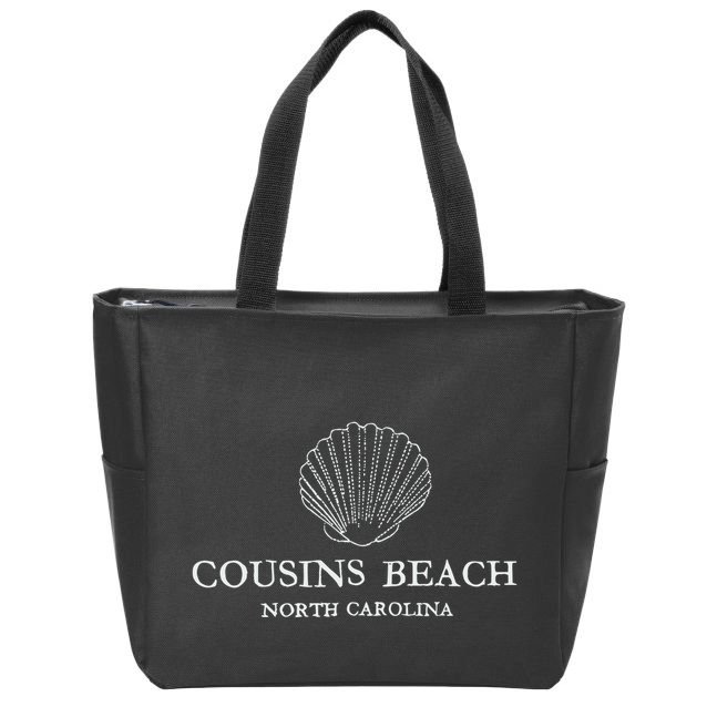 Cousins Beach North Carolina Zip Tote Bag