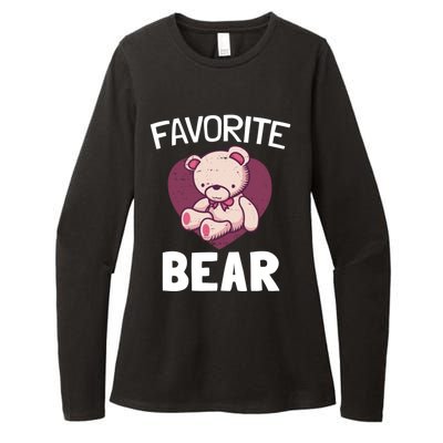 Cute Bear Nickname Heart In Love Gift For Lovers Gift Womens CVC Long Sleeve Shirt