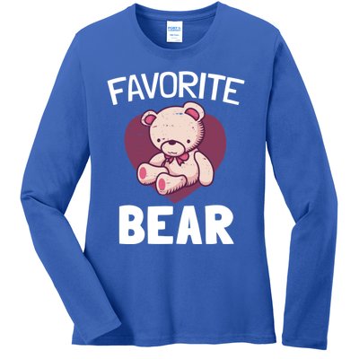 Cute Bear Nickname Heart In Love Gift For Lovers Gift Ladies Long Sleeve Shirt