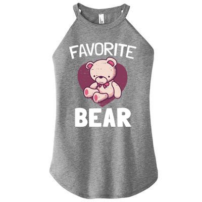 Cute Bear Nickname Heart In Love Gift For Lovers Gift Women’s Perfect Tri Rocker Tank