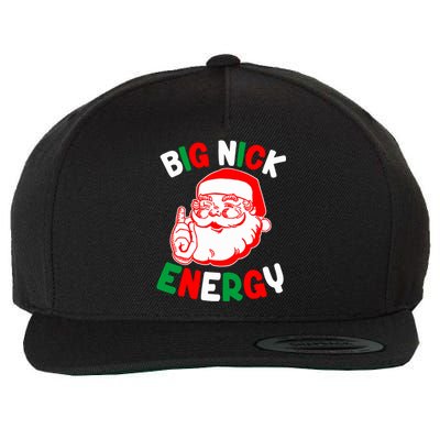 Christmas Big Nick Energy Funny Xmas Humor Santa Joke Gift Wool Snapback Cap