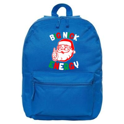 Christmas Big Nick Energy Funny Xmas Humor Santa Joke Gift 16 in Basic Backpack