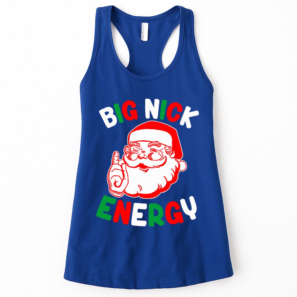 Christmas Big Nick Energy Funny Xmas Humor Santa Joke Gift Womens Tank Top