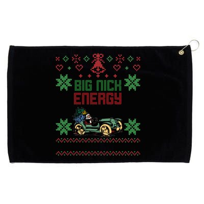 Christmas Big Nick Energy Ugly Sweater Cute Gift Grommeted Golf Towel