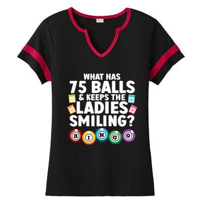 Cool Bingo Novelty Bingo Lover Bingo Player Ladies Halftime Notch Neck Tee