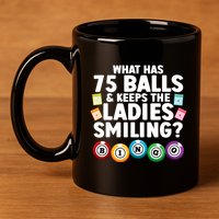 Cool Bingo Novelty Bingo Lover Bingo Player 11oz C Handle Ceramic Mug
