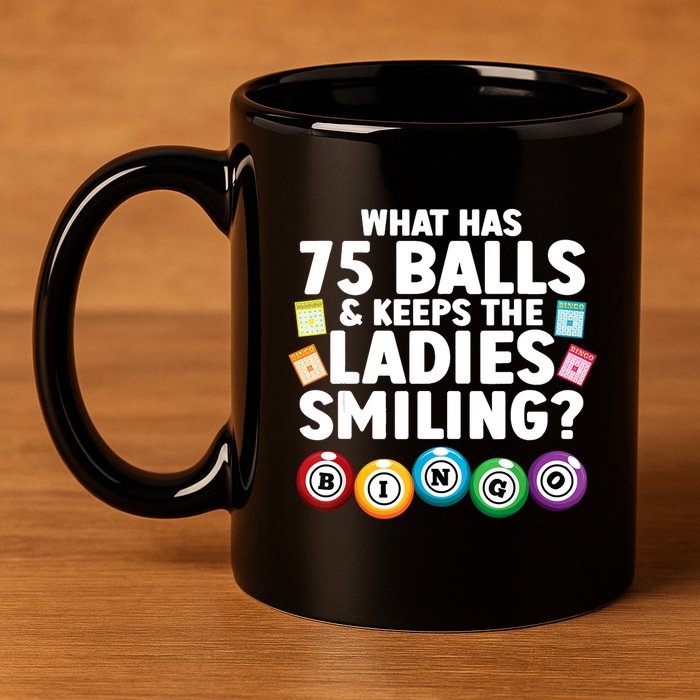 Cool Bingo Novelty Bingo Lover Bingo Player 11oz C Handle Ceramic Mug