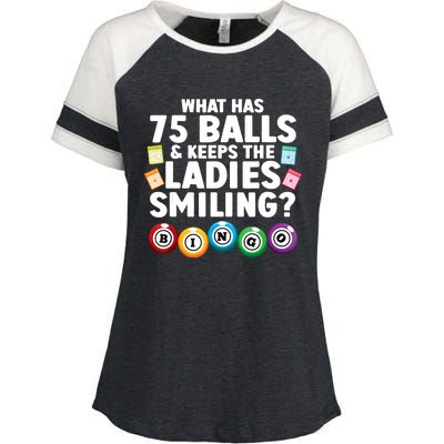 Cool Bingo Novelty Bingo Lover Bingo Player Enza Ladies Jersey Colorblock Tee