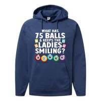 Cool Bingo Novelty Bingo Lover Bingo Player Performance Fleece Hoodie