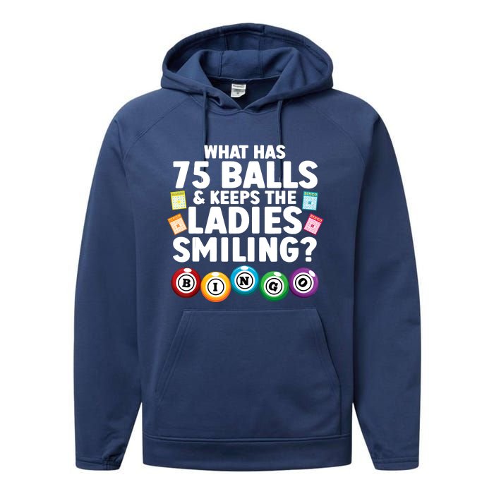 Cool Bingo Novelty Bingo Lover Bingo Player Performance Fleece Hoodie