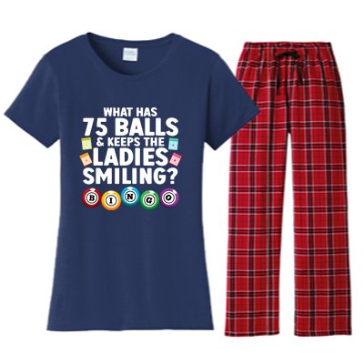 Cool Bingo Novelty Bingo Lover Bingo Player Women's Flannel Pajama Set